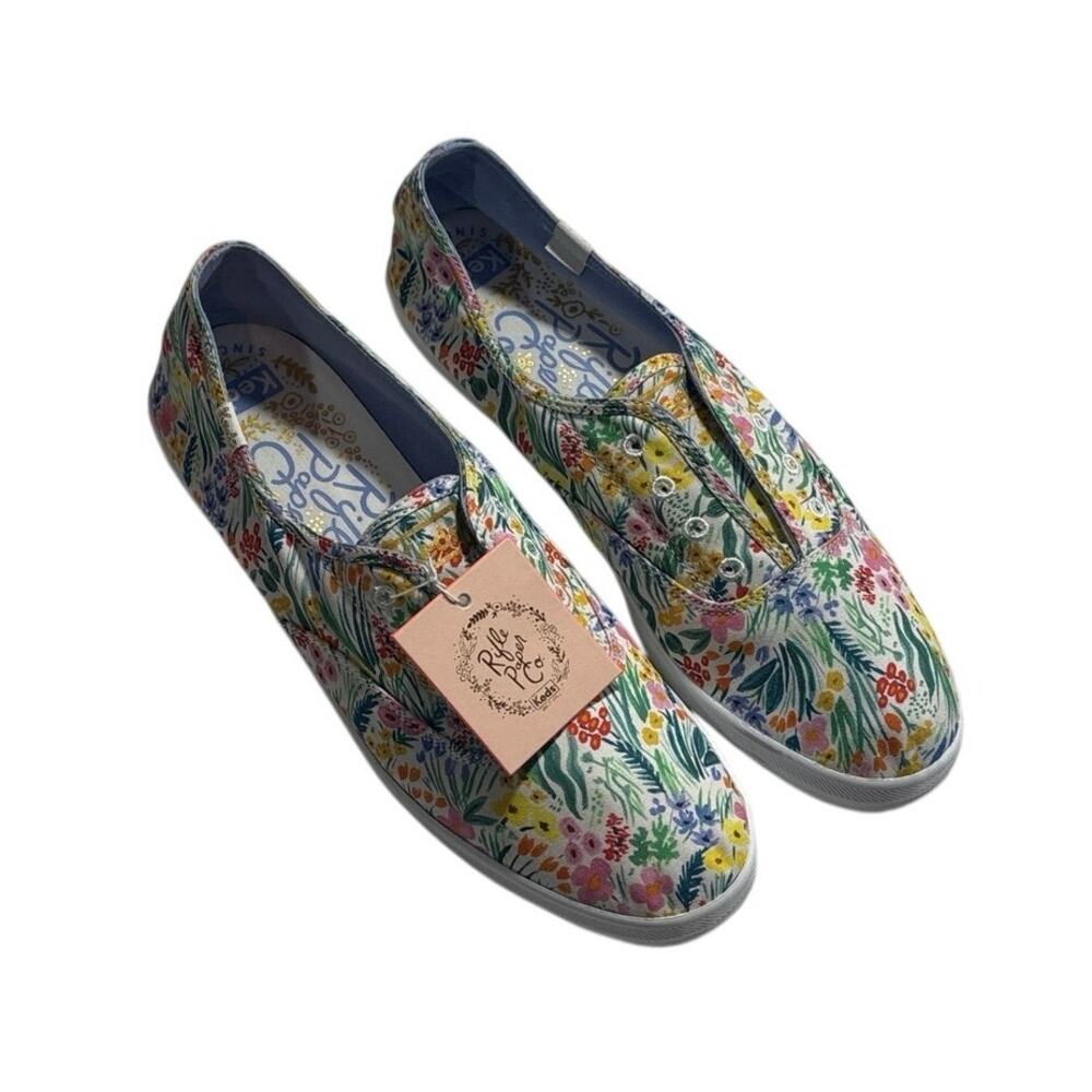 Keds x Rifle Paper Co Chillax Floral Slip On Sneakers NWT Women Size 11 WF67298
